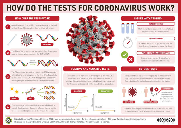 How do the tests for coronavirus work?