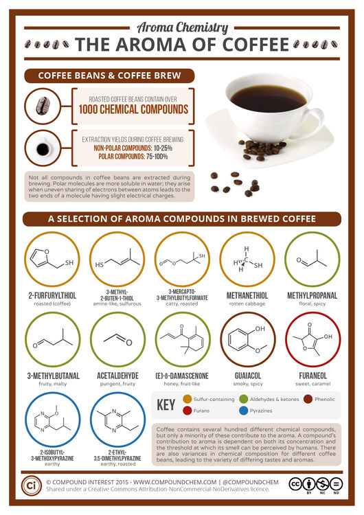 The Chemical Compounds Behind the Aroma of Coffee