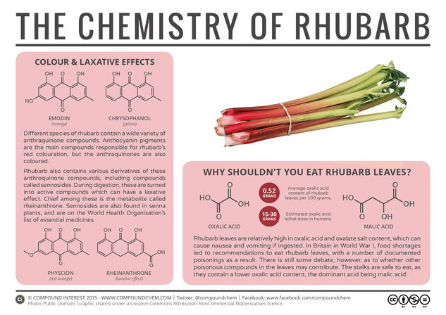 Why Shouldn’t You Eat Rhubarb Leaves? – The Chemistry of Rhubarb