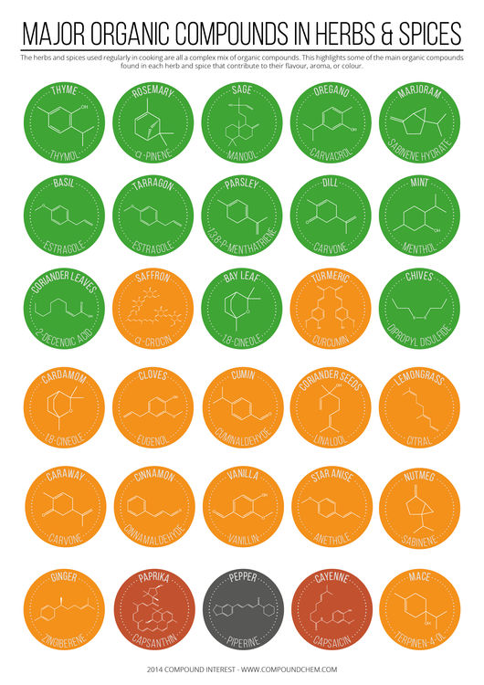 Chemical Compounds in Herbs & Spices