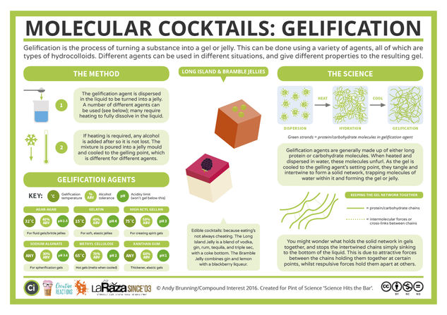 The Chemistry of Cocktail Gelification