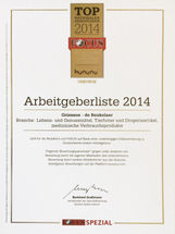FOCUS-Ranking 2014: Griesson - de Beukelaer gehört zu den attraktivsten Arbeitgebern in Deutschland