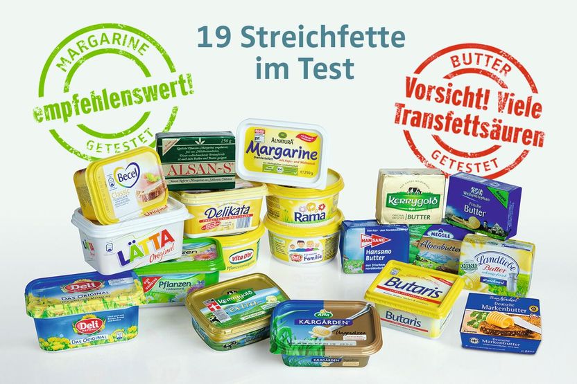 Neue Transfettsäuren-Studie beweist: "Margarine ist gesünder als Butter! - Wissenschaftliche Untersuchung von 19 Streichfetten im Auftrag von Sven-David Müller