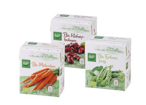 A plus for the environment: ALDI Süd puts organic vegetables in combisafe from SIG Combibloc on the supermarket shelf