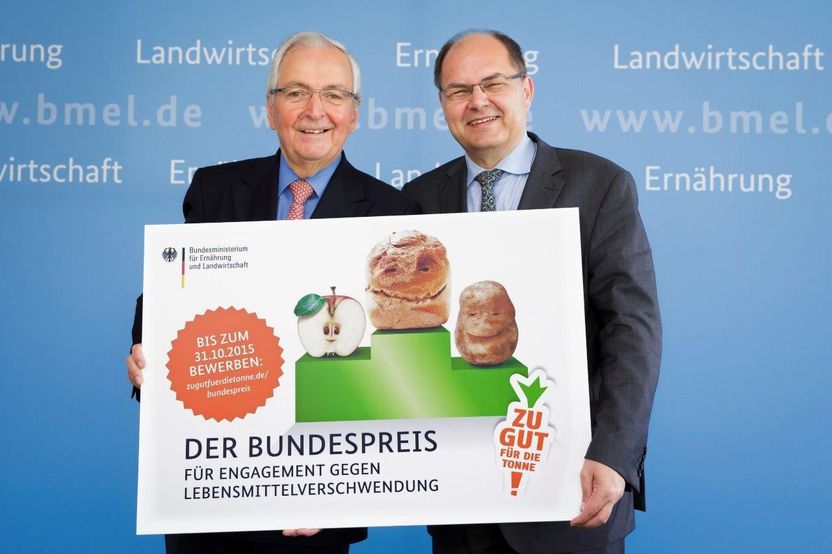 Bundespreis für Engagement gegen Lebensmittelverschwendung - Bundesminister Christian Schmidt und Prof. Klaus Töpfer starten Bewerbungsphase für den Zu gut für die Tonne! – Bundespreis