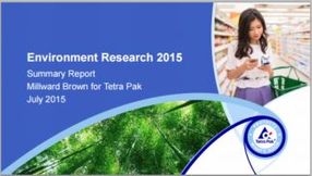 Verbraucherstudie „Environment Research 2015“