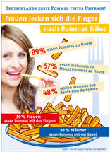 Frauen lecken sich die Finger nach Pommes frites / Deutschlands erste Pommes frites Umfrage!