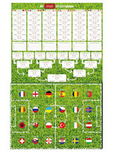 Der Schoko-Spielplan mit den 24 Ländertürchen, hinter denen sich originelle Schoko-Minitäfelchen verbergen