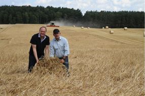 Zum Auftakt der Getreideernte informierten DBV-Präsident Joachim Rukwied und der Brandenburger Bauernpräsident Henrik Wendorff über die Ernteerwartungen und Marktlage.