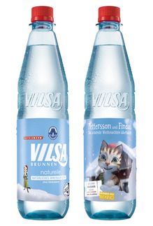 VILSA Mineralwasseretiketten mit Findus