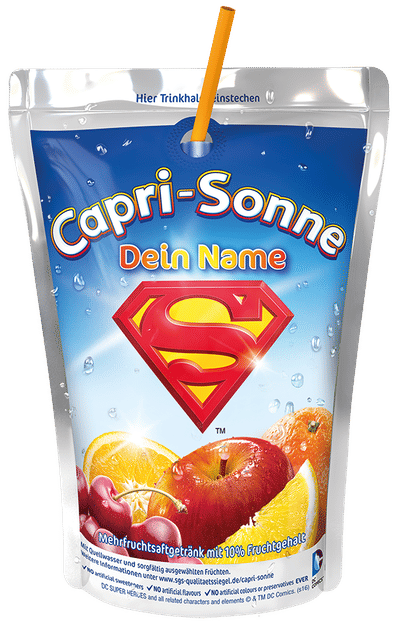 Capri-Sonne Superdrink - Personalisiertes Design schafft besondere Kaufanreize