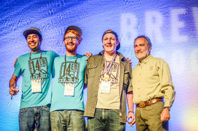 The medal winners, including the winning professional brewers and American Homebrewers Association (AHA)