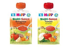 NEU: HiPP Nudel-Sauce im praktischen Quetschbeutel