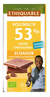 Vollmilchschokolade „53% Ecuador“