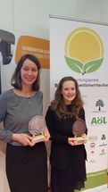 Die Preisträgerinnen Michaela Haack (li.) und Hanna Treu