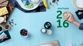 Arla Foods: Titelseite des Geschäftsbericht 2016