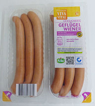 Warenrückruf der „Geflügel-Wiener mit Magermilchjoghurt, geräuchert“ der Marke Friki „Viva Vital“ (300 Gramm)