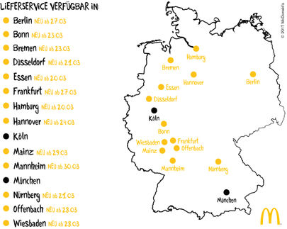 McDonald’s Deutschland weitet Lieferservice aus