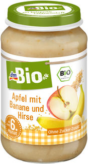 dmBio Apfel mit Banane und Hirse 190 g