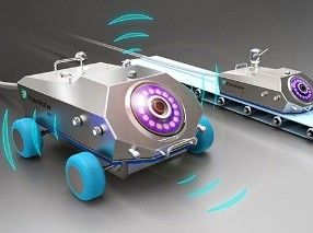 Reinigungsroboter mit optischem Sensorsystem zur Schmutzerkennung