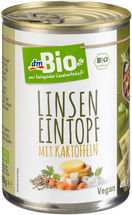 dm ruft „dmBio Linsen­eintopf 400 g“ zurück