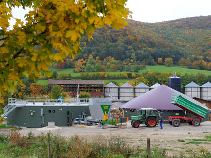 Biogasanlage der Universität Hohenheim auf der Versuchsstation "Unterer Lindenhof"