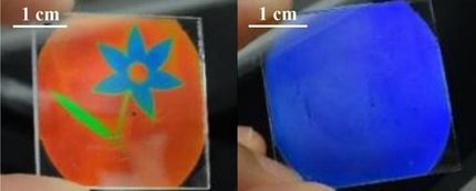 Printable, colorful camouflage with polymers