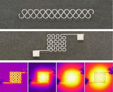 Printing of flexible, stretchable silver nanowire circuits