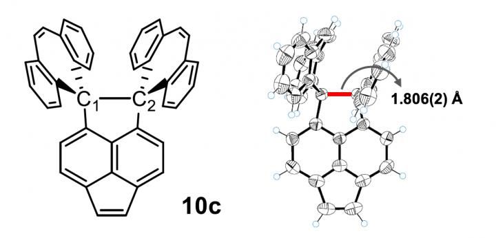 New record set for carbon-carbon single bond length