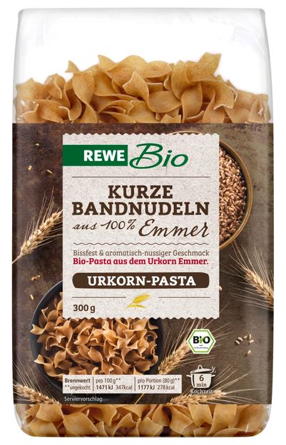 Neu: Urkorn- Pasta von Rewe Bio