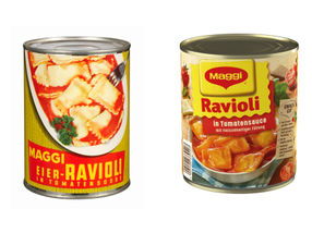 Deutschlands ungekühltes Fertiggericht Nummer Eins, die „Ravioli in Tomatensauce“ von Maggi, feiert Jubiläum