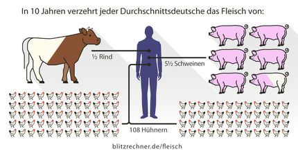 Vegetarisch ernähren: Wie viele Tierleben rettet mein Fleischverzicht?