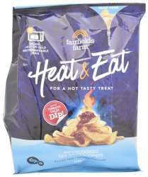Fairfields Farm Heat & Eat Handcooked Sea Salted Crisps: Served with a salsa dip, these crisps from the UK are designed to be microwaved in the bag for 30 seconds for a freshly home-cooked feel and new eating experience.