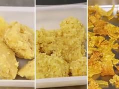 Stages of cornflake processing