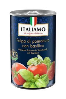Der italienische Hersteller Le Specialità Italiane srl informiert über einen Warenrückruf des Produktes "Italiamo Gehackte Tomaten in Tomatensaft mit Basilikum, 400g".
