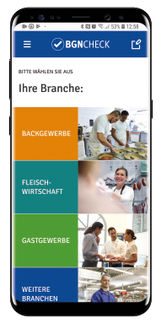 Mit BGN-App Sicherheit und Gesundheit im Betrieb checken