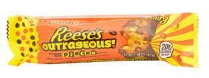 To say Reese’s Outrageous Bars are bursting with texture and flavor would be an understatement. The newly launched product features caramel and crunchy Reese’s Pieces candy surrounding creamy peanut butter and is covered in smooth milk chocolate.