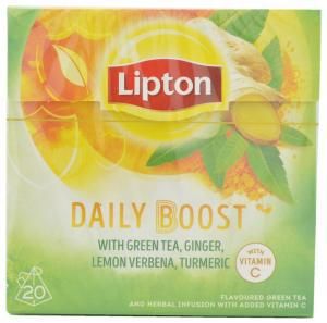 Lipton Daily Boost Green Tea with Ginger, Lemon Verbena and Turmeric – Germany
