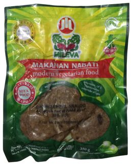Mileva Analogue Sweet Fried Beef with Seaweed, Indonesia This product is said to be a modern soy-based, vegetarian food without preservatives. It is halal certified meat-free and can be prepared in the microwave or frying pan.