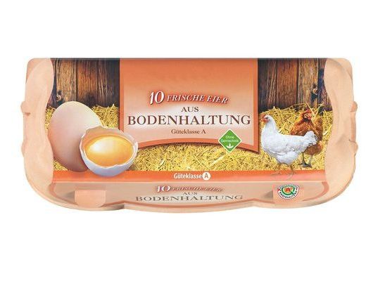 Rückruf: "Frische Eier aus Bodenhaltung [Gr. M-L], 10er Packung"