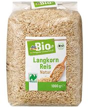 dm ruft aus Gründen des vorbeugenden Verbraucherschutzes den Artikel „ dmBio Langkorn Reis Natur “