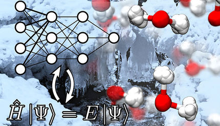 Machine learning speeds up atomistic simulations of water and ice