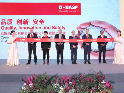 BASF opens first phase of the new antioxidants manufacturing plant in Shanghai