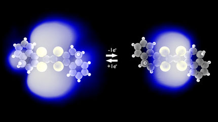 Physicists watch electron transfer in a single molecule