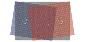 Super superlattices: The moiré patterns of three layers change the electronic properties of graphene