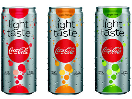 Markenrelaunch von Coca-Cola light taste
