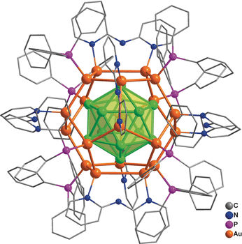 Goldkugel im goldenen Käfig - „Goldenes Fulleren“: Liganden-geschützter Nanocluster aus 32 Goldatomen