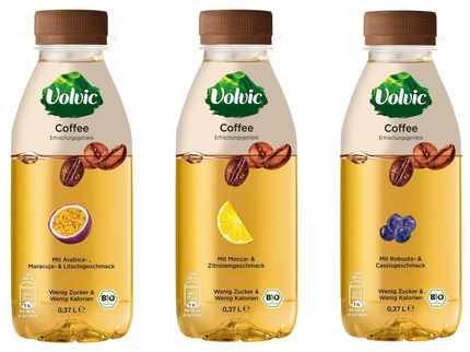 Volvic Coffee ist erhältlich in drei Sorten