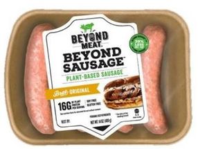 Beyond Meat Sausage 'Bratwurst' vegan. Erneut liefert getnow vegane Food-Innovationen als Erster an Privatkunden