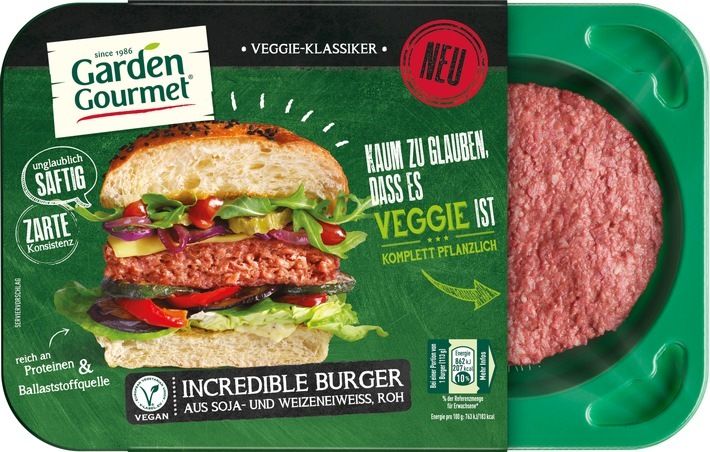 NORMA nimmt fleischlosen "Incredible Burger" ins Sortiment auf - Ein echter Burger, nur ohne Fleisch - einfach unglaublich